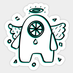 Retro angel Kawaii Sticker